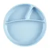 OiOi Vakum Tabanlı Silikon Tabak Porsiyon 6+ Ay Mineral Blue