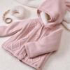 Bibaby Hırka Triko Desenli Welsoftlu Pembe