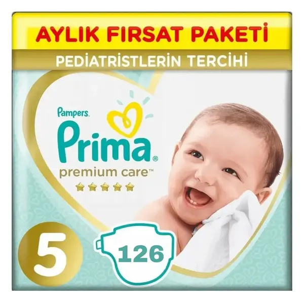 Prima Premium Care Bebek Bezi 5 Beden Juniour 18+ Kg 42li Ekonomik Paket x3