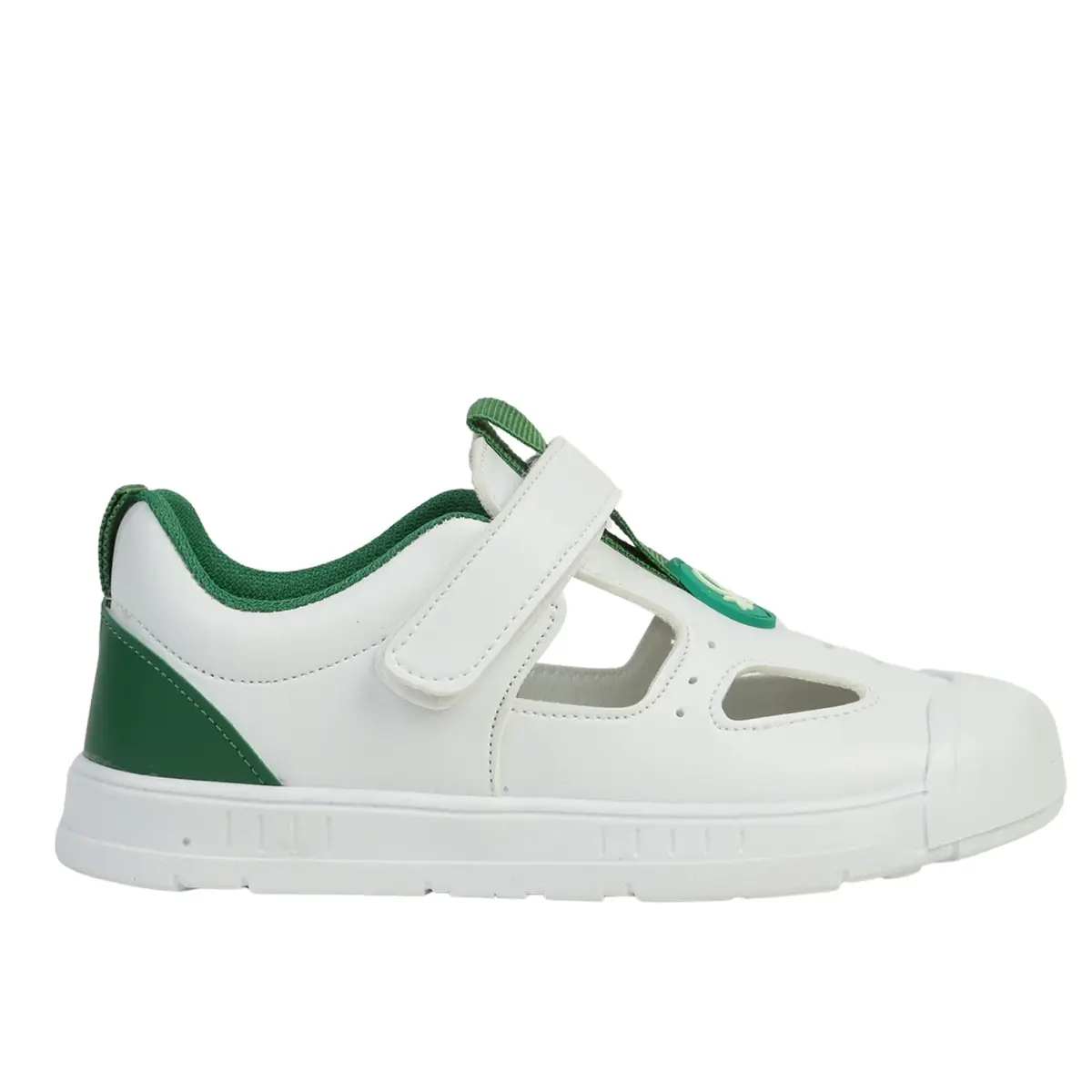 Benetton Sandalet Beyaz - Yeşil