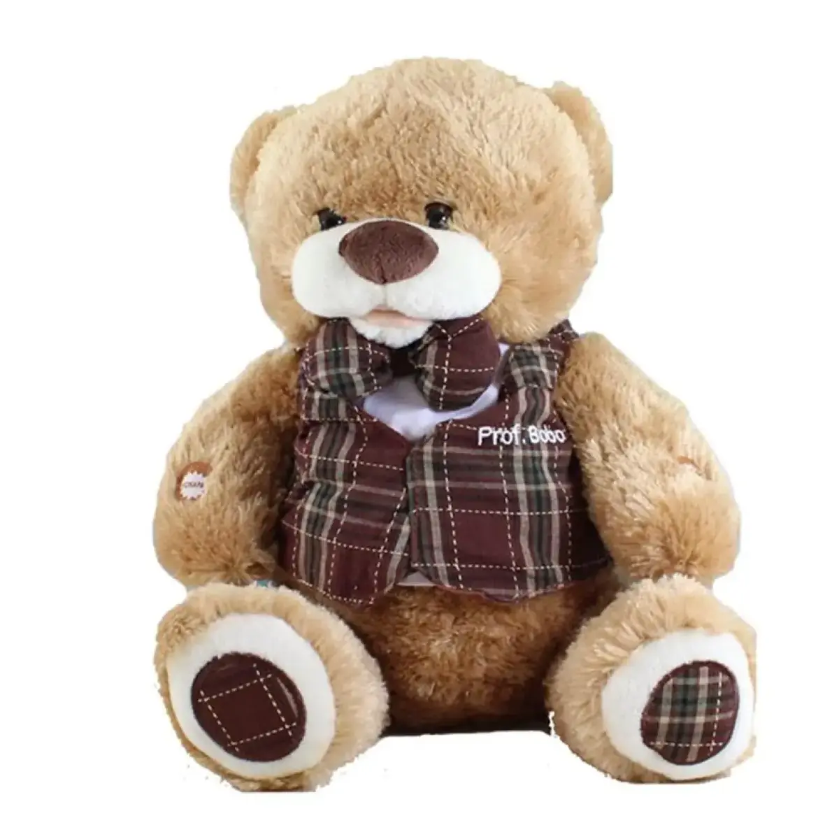 Profesör Bobo Konuşan İnteraktif Peluş Ayıcık 30 cm