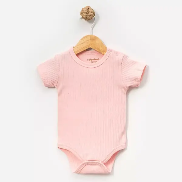 Angeltouch Body Kısa Kol Raporlu Pembe