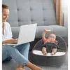 Gezenbebe Comfy Dolgulu Bebek Pufu Charcoal