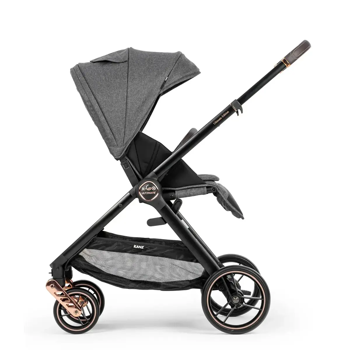 Kanz X-Go Ultimate Travel Sistem Bebek Arabası Rose Gold Gri