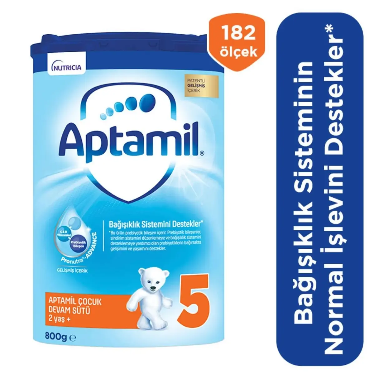 Aptamil 5 Devam Sütü 800 gr Unibaby Sensitive Islak Mendil Hediyeli