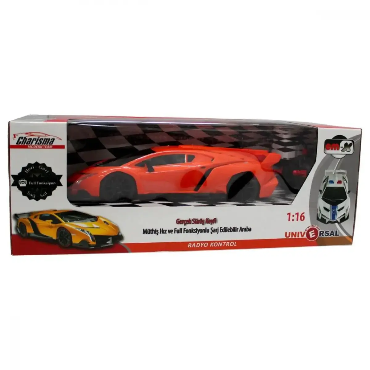 Uzaktan Kumandalı Full Fonksiyon Araba Polis