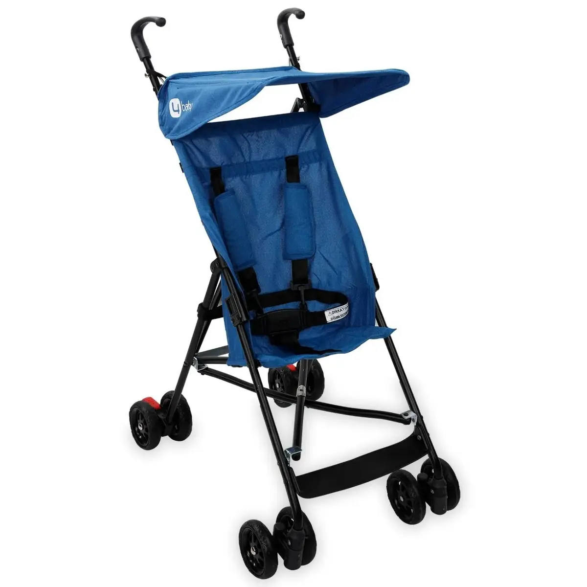 4 Baby Eko Baston Bebek Arabası Mavi 4 Baby Eko Baston Bebek Arabası Mavi