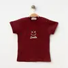 Winimo T-Shirt Smile Baskılı Bordo