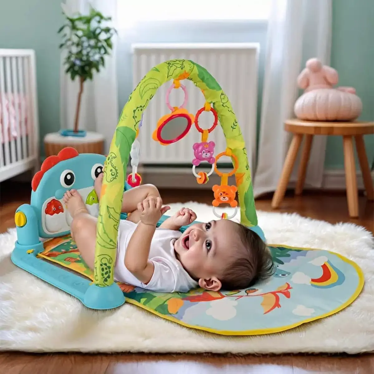 Babycim Dinozor Piyanolu Oyun Halısı