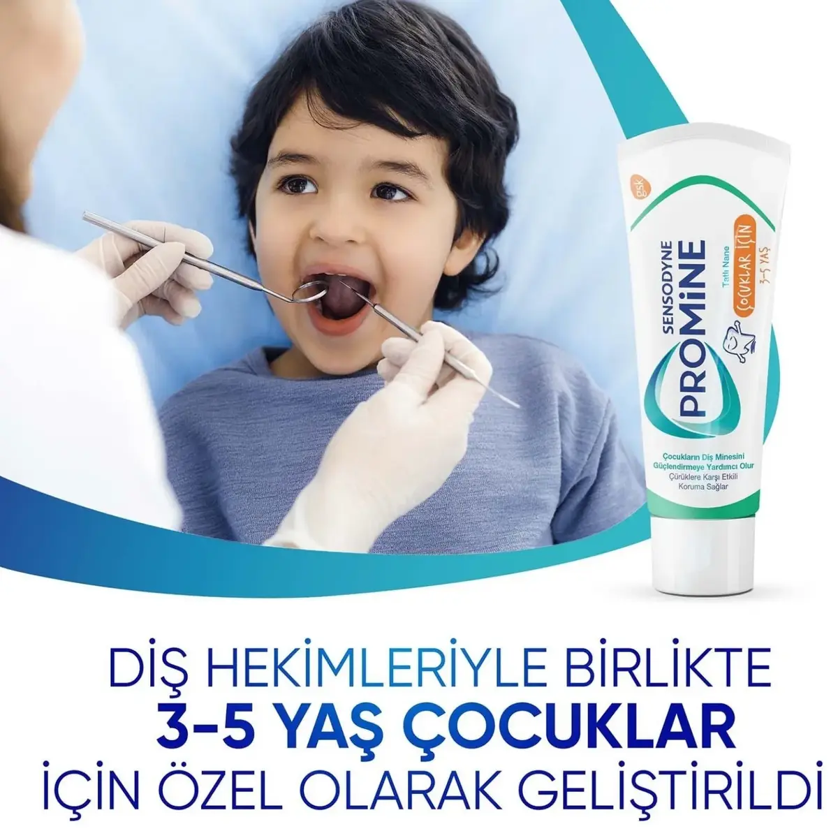 Sensodyne Promine Çocuklar İçin Diş Macunu 3-5 Yaş 50 ml