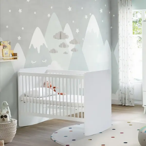 Pratik Sallanır Beşik 60x120 cm Beyaz