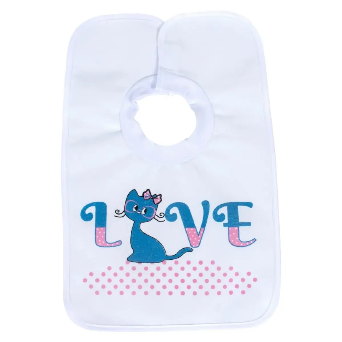 Sevi Bebe Yapışkanlı Havlu Mama Önlüğü Kedi