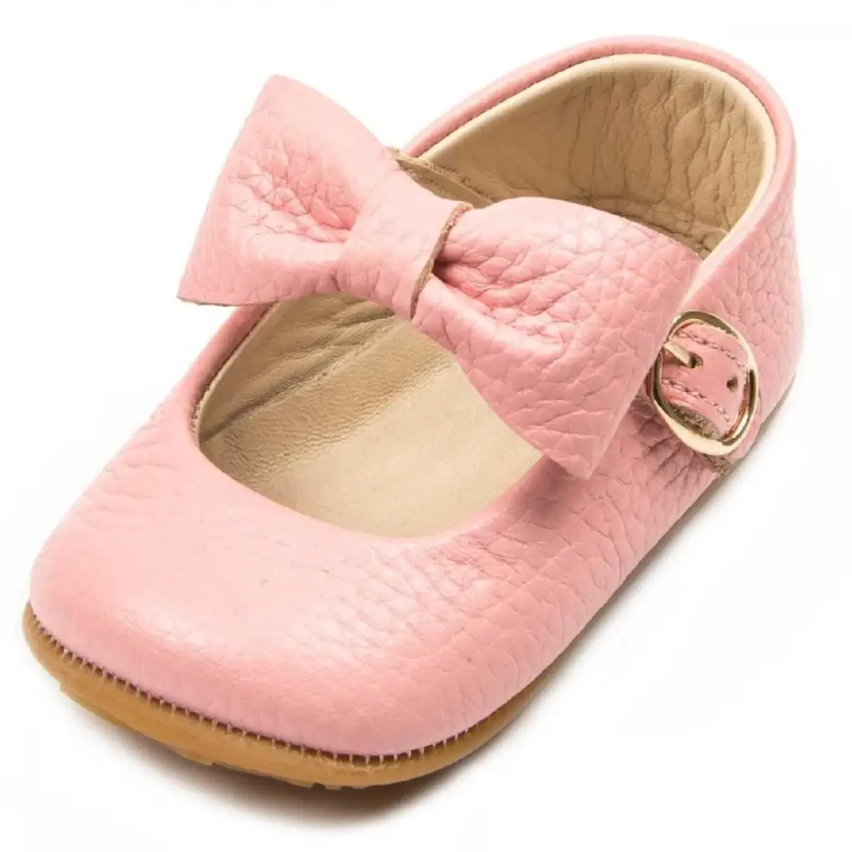 Ella Bonna Bebek Ayakkabısı Hakiki Deri Mary Jane Pembe