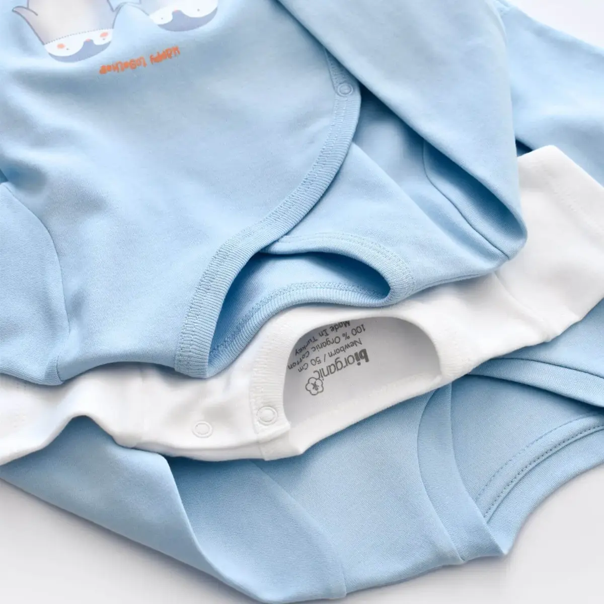 Bibaby Organik Hastane Çıkışı 10lu Hello New Penguins Mavi