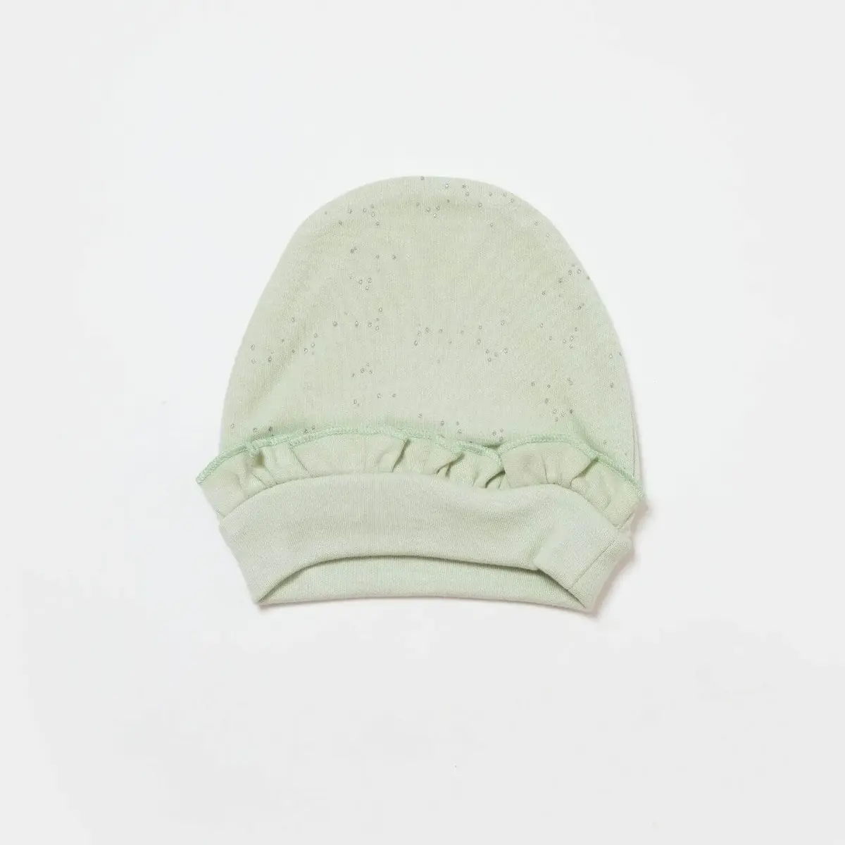 Bibaby Organik Şapka 2li Tiny Birds Ekru - Yeşil