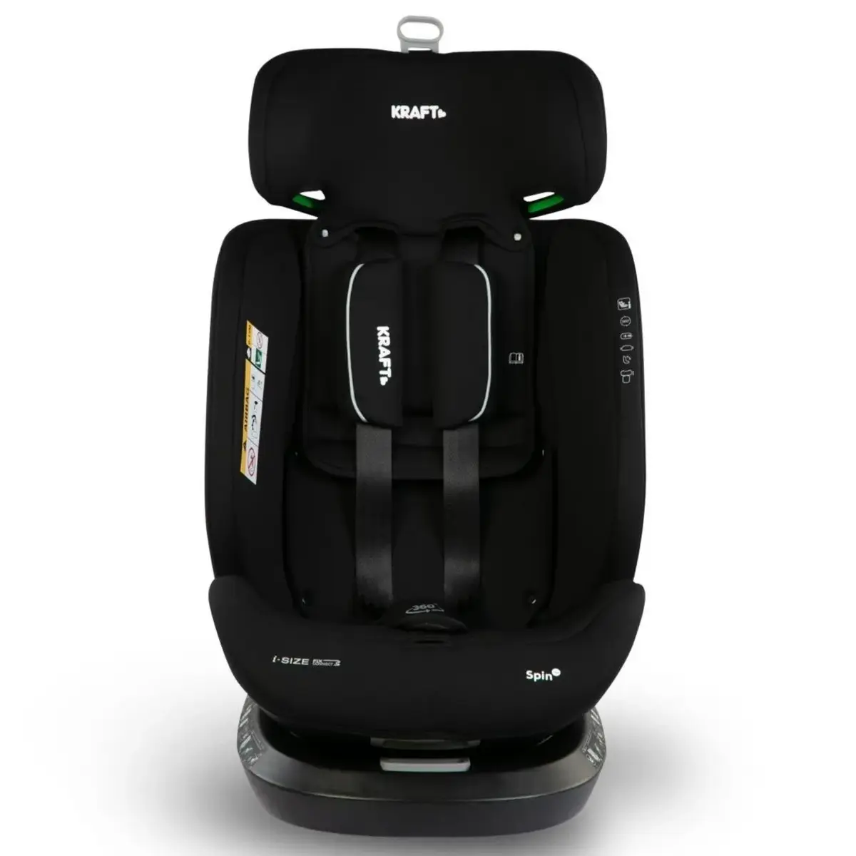 Kraft Spin I-Size Oto Koltuğu 0-36 Kg Black