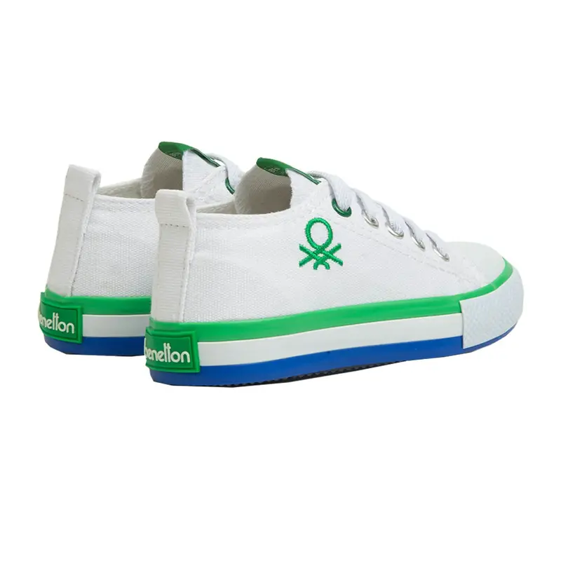 Benetton Ayakkabı Spor Patik Beyaz - Yeşil