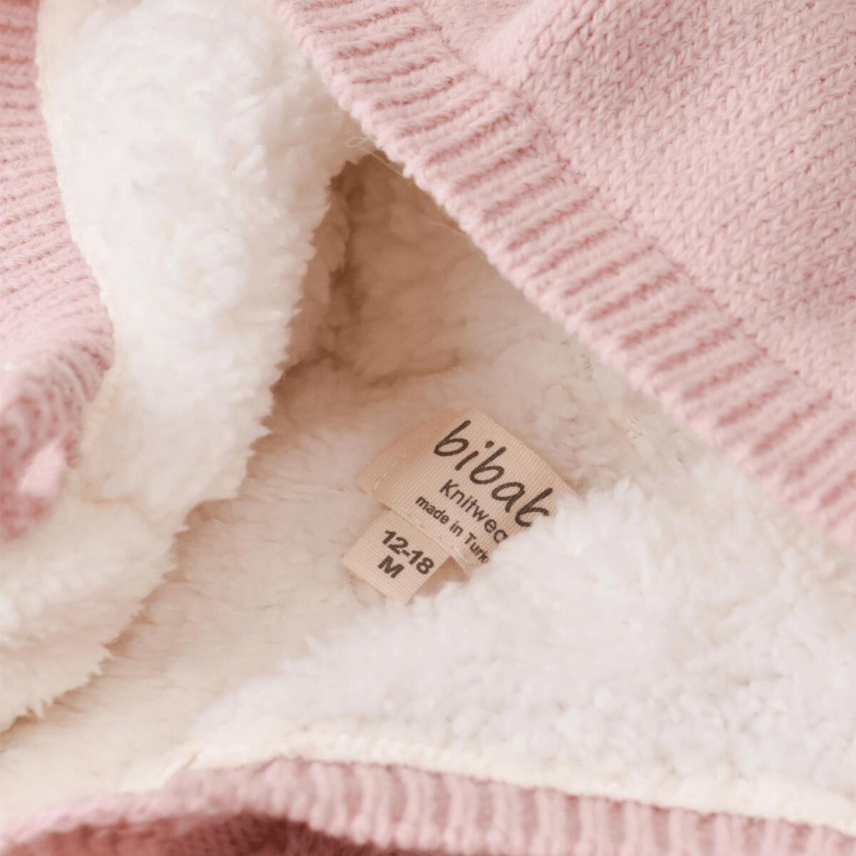 Bibaby Hırka Triko Desenli Welsoftlu Pembe