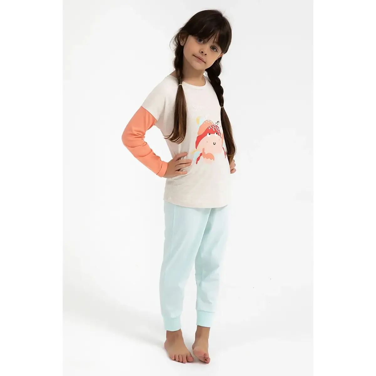 RolyPoly Pijama Takımı Krem Melanj