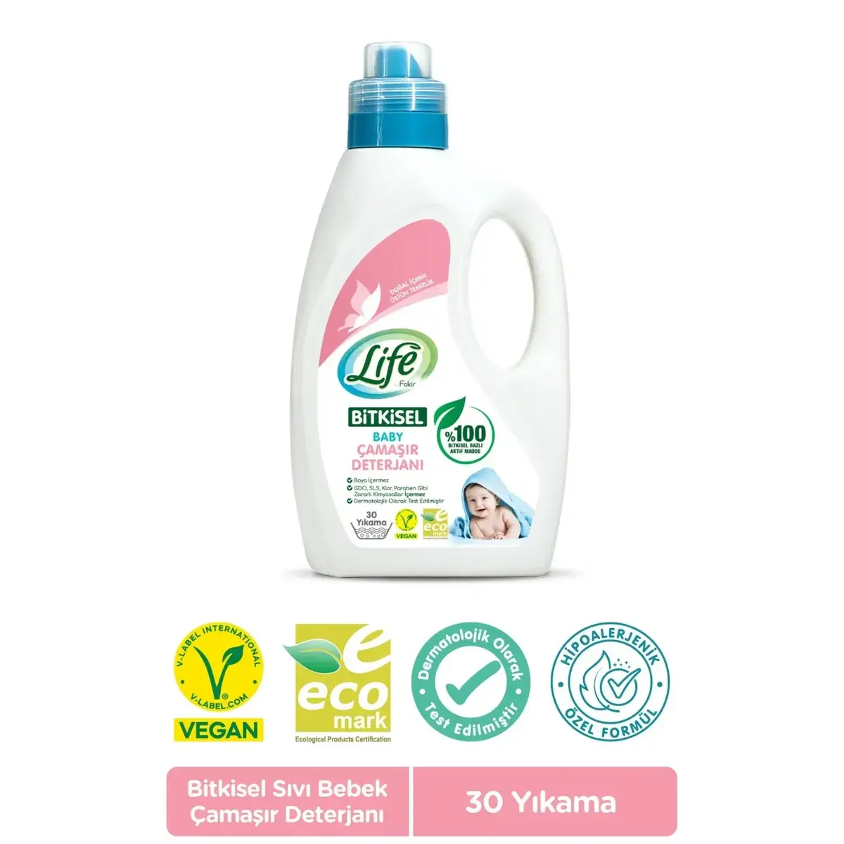 Life by Fakir Baby Bitkisel Bazlı Sıvı Çamaşır Deterjanı 1500 ml