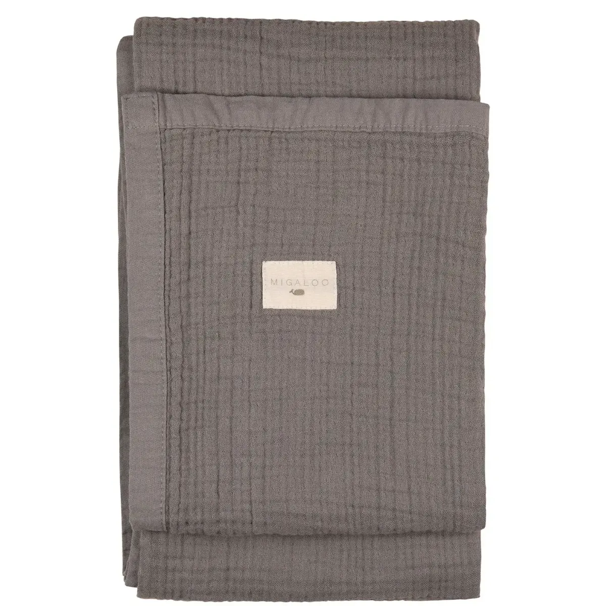 Mixi Baby Migaloo Müslin Örtü Dört Katlı 90x120 cm Gri