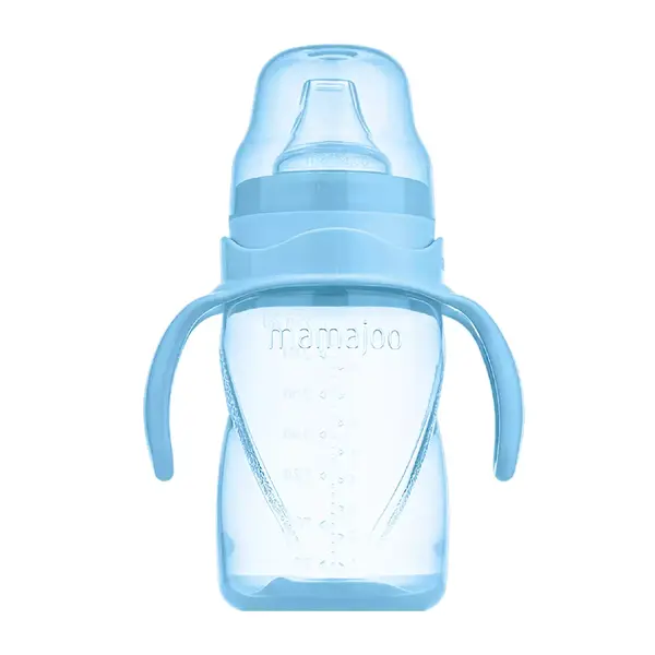 Mamajoo Kulplu Akıtmaz Eğitici Bardak 270 ml&Anti-Kolik Uç Powder Blue