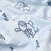 Bibaby Battaniye Desenli Küçük Boy Scoop Mavi