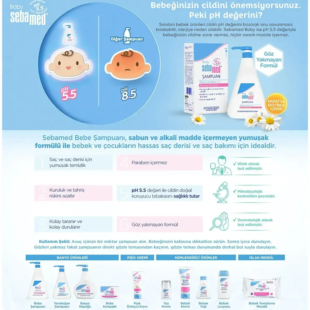 Sebamed Bebek Şampuanı 750 ml*3