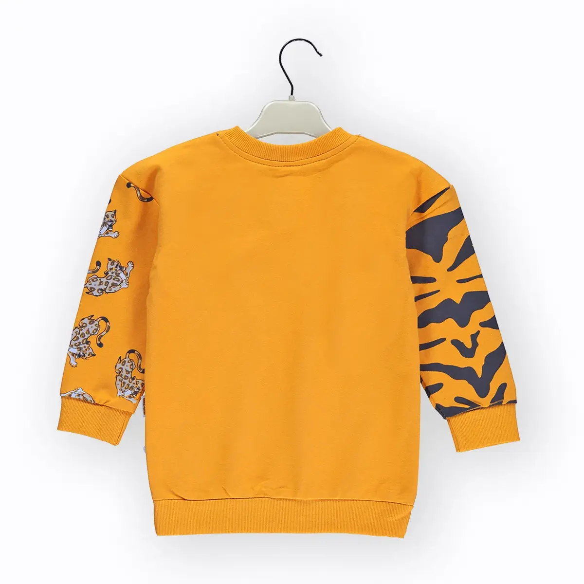 Overdo Sweatshirt Aslan Baskılı Hardal