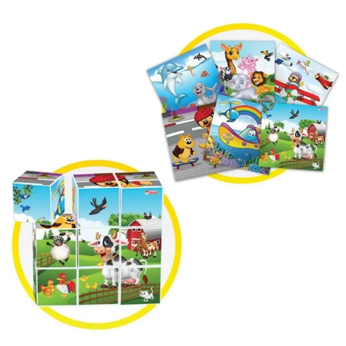 Fen Toys Aklımda Resimli Küpler 9lu