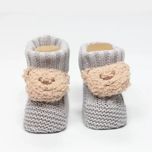 Bistyle Patik Triko Seperatörlü Aksesuarlı Gri