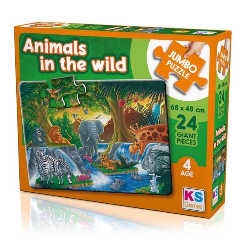 KS Games Animal in the wild Jumbo Puzzle 12 Parça