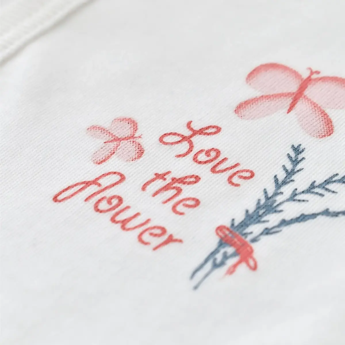 Bibaby Organik Zıbın Takımı Wild Flowers Prematüre Spring Blue