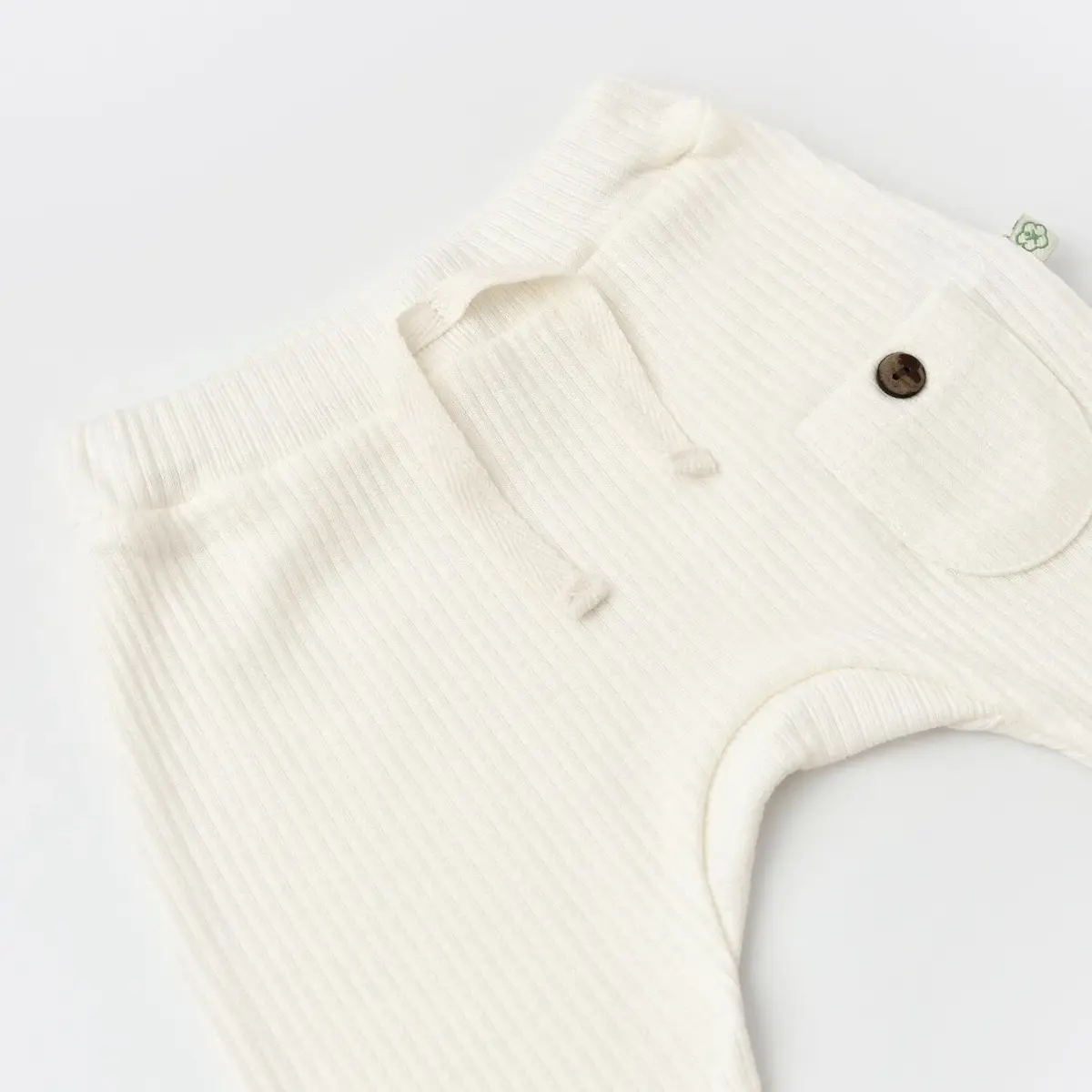 Bibaby Organik Pantolon Patiksiz Soft Modal Ekru