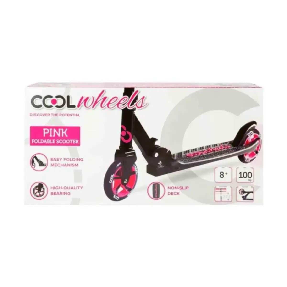 Cool Wheels 2 Tekerlekli Scooter 8+ Pembe