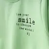 Bebolly Sweatshirt Smile Baskılı Fıstık Yeşili