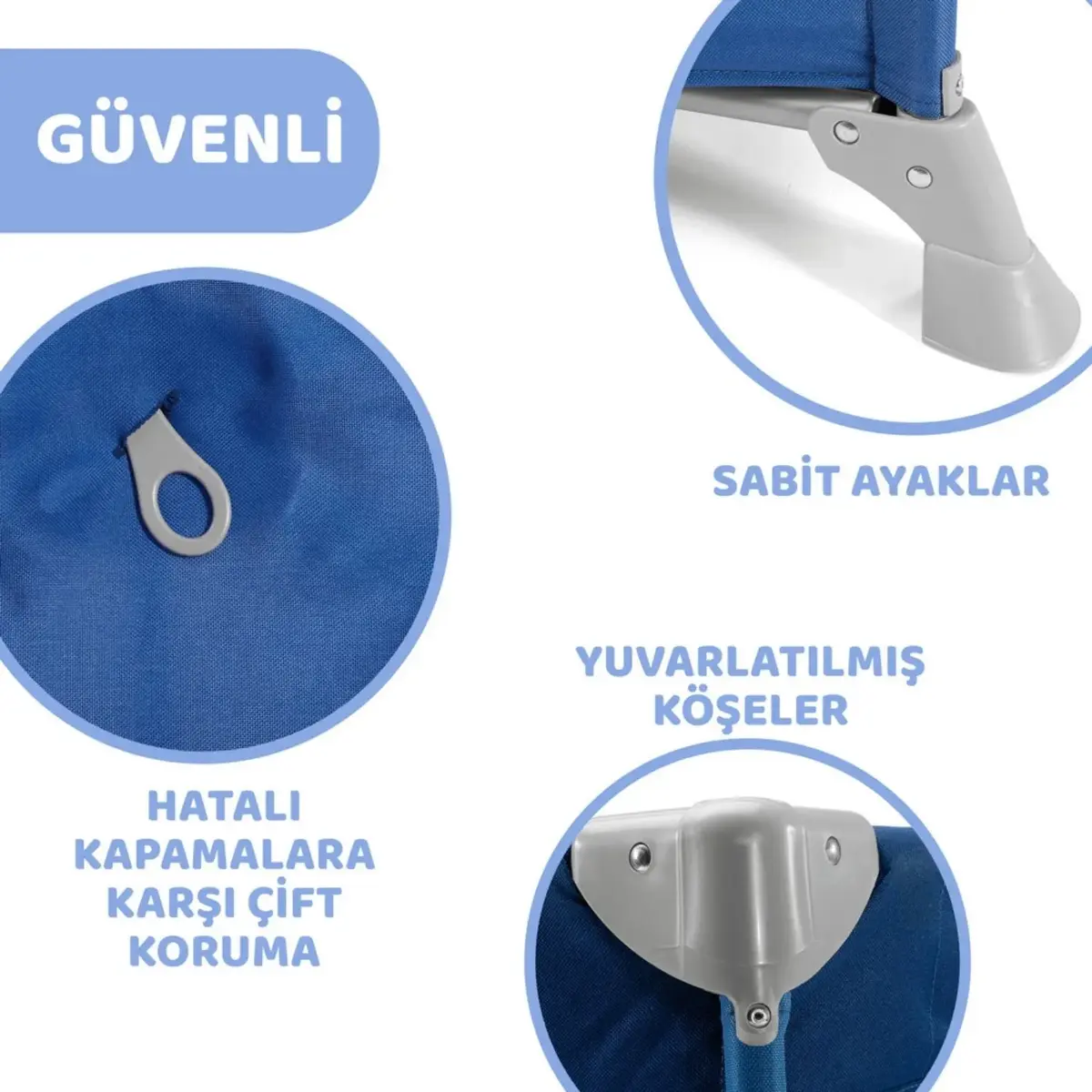 Chicco Good Night Oyun Parkı Park Yatak 60x120 cm Blue
