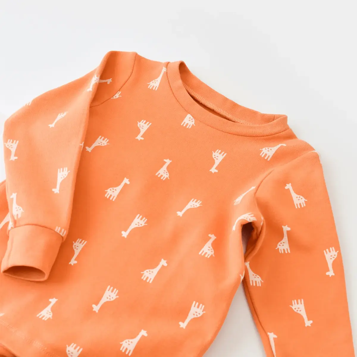 Bibaby Pijama Takımı Happy Graffe Turuncu