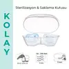 Mamajoo Ortodontik Silikon Emzik Sterilizasyon & Saklama Kutusu 6Ay+ Powder Blue 2li