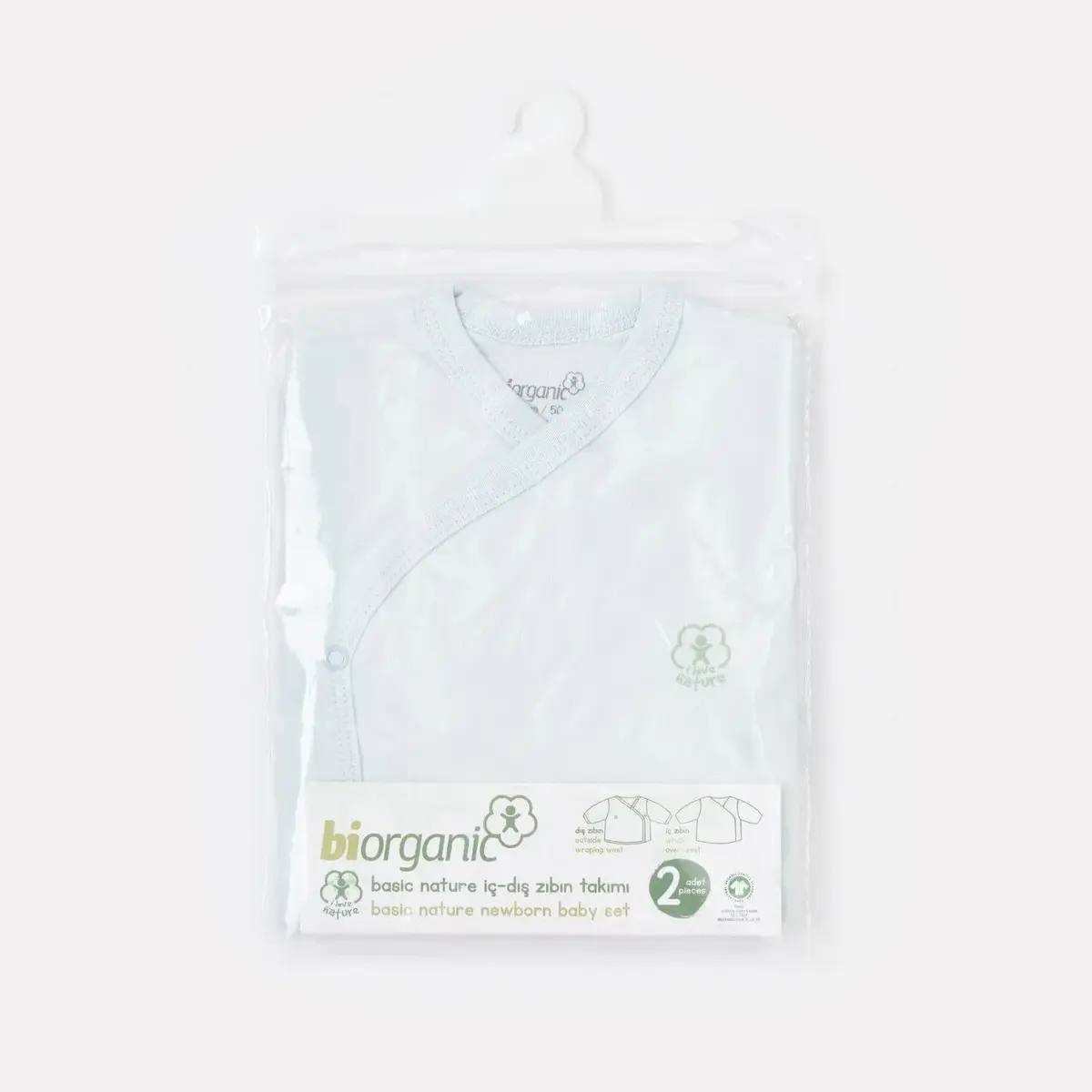 Bibaby Organik İç - Dış Zıbın Nature Mavi