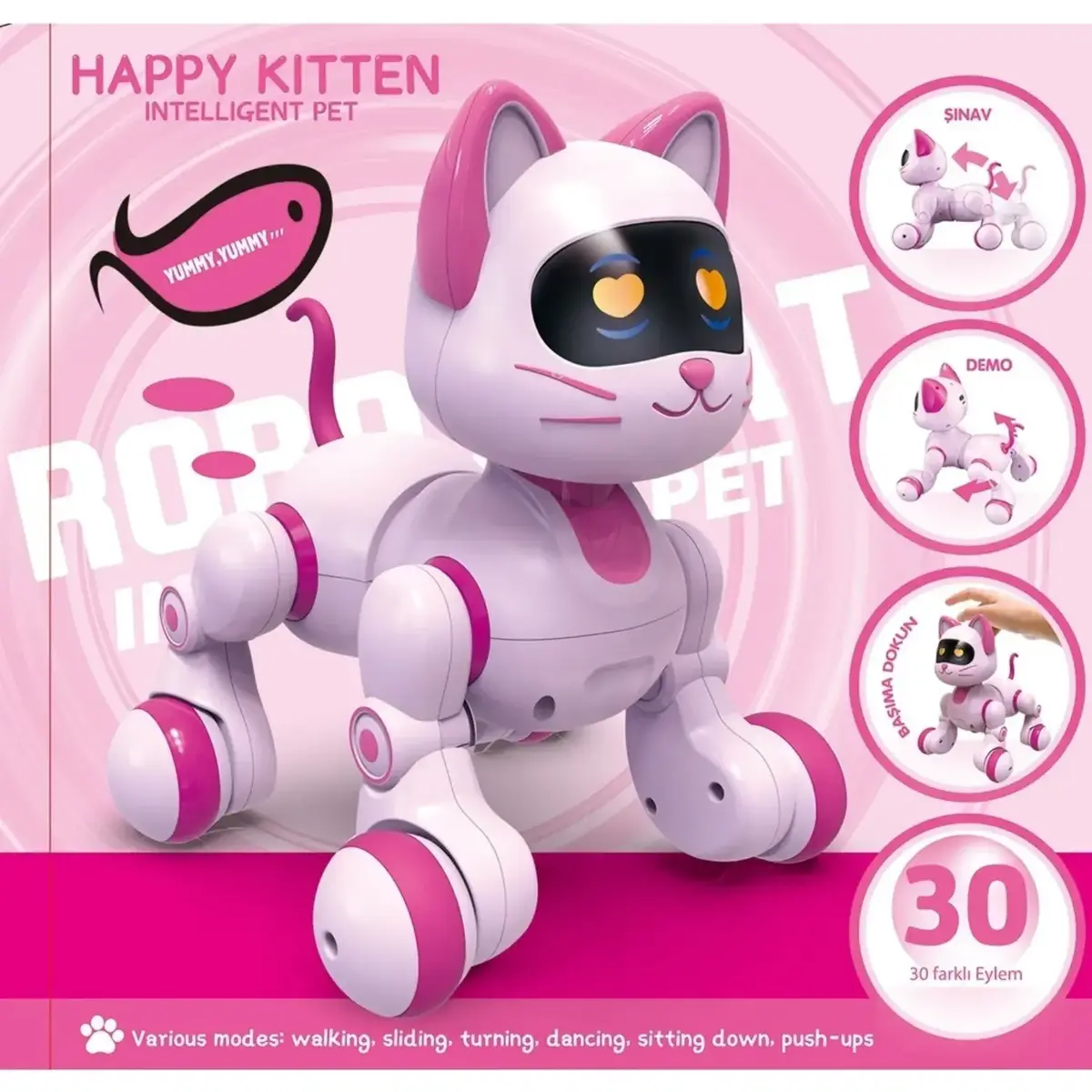 Vardem Uzaktan Kumandalı İnteraktif Şarjlı Akıllı Kedi