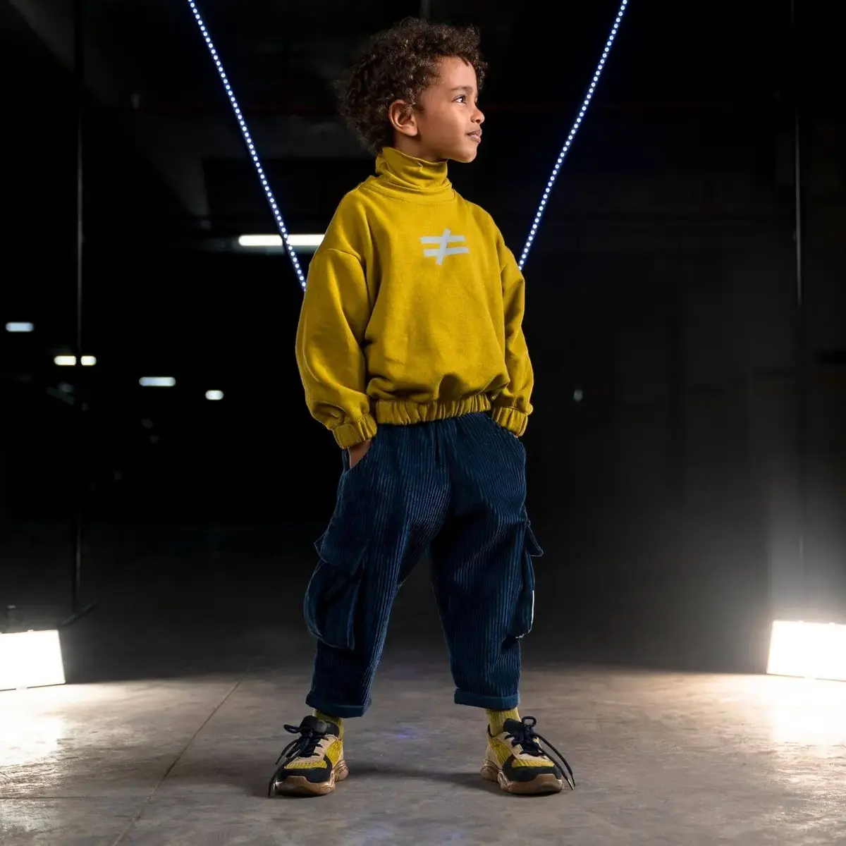 Moi Noi 2li Takım Kadife Koyu Limon