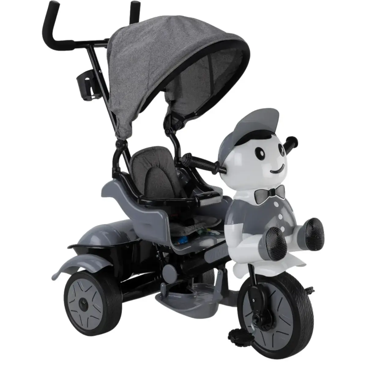 Babyhope Yupi Triycle Lüx Üç Tekerlikli Bisiklet Gri