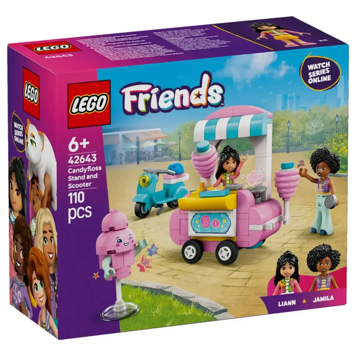 LEGO Friends Pamuk Şeker Standı ve Scooter 42643 