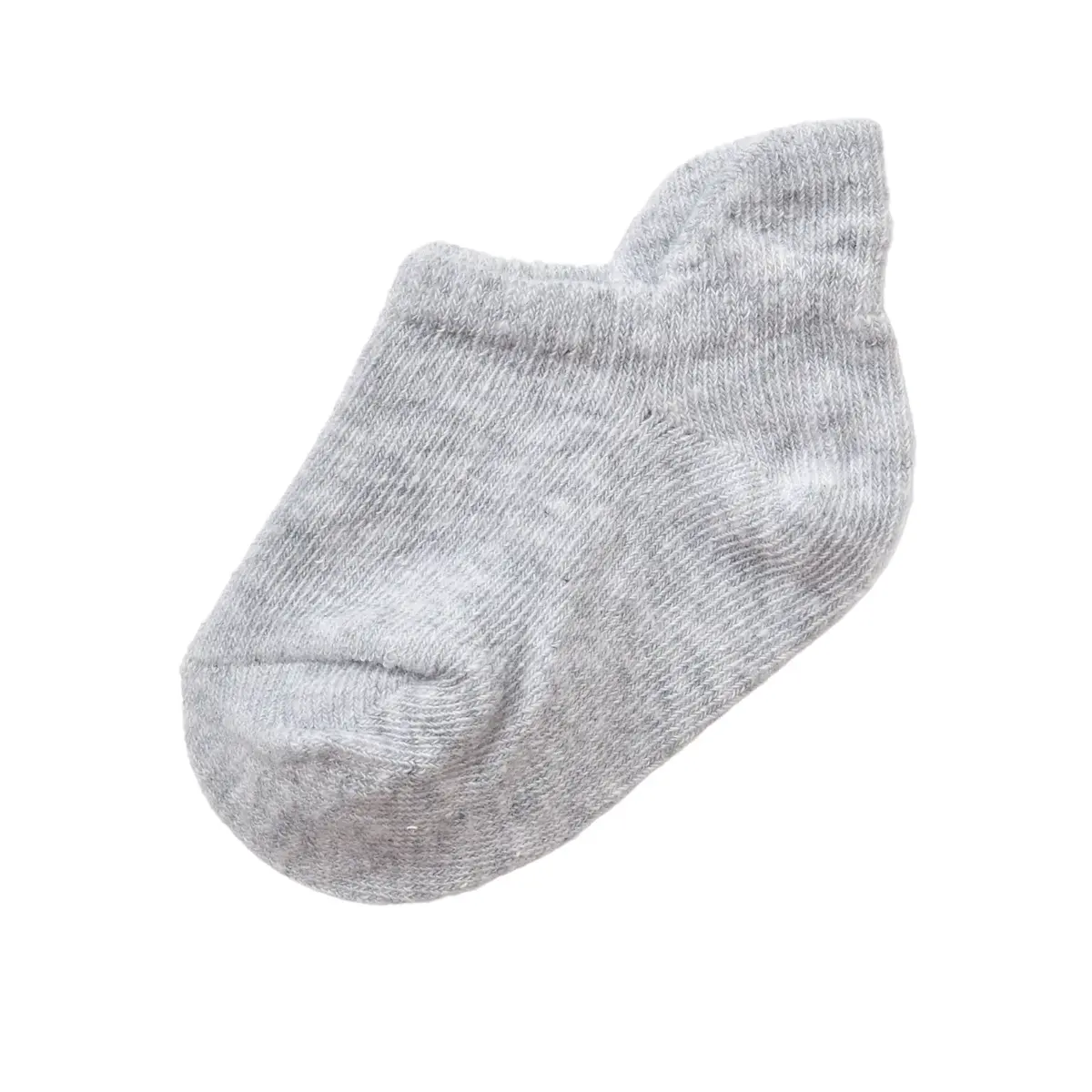 Bibaby Organik Çorap Soket Basic Sneaskers Gri Melanj