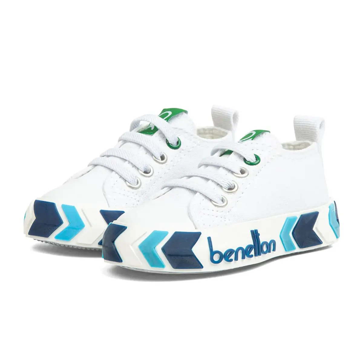 Benetton Ayakkabı Spor Beyaz - Lacivert Benetton Ayakkabı Spor Beyaz - Lacivert