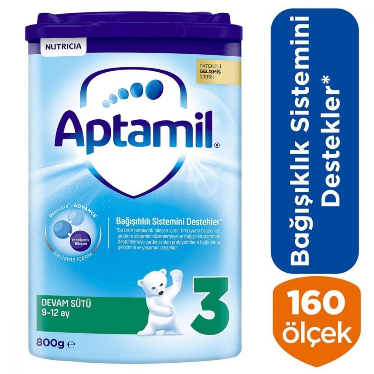 Aptamil 3 Devam Sütü 1200 Gr + 800 gr 