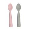 OiOi Nam Nam Kaşık 2li 6+Ay Pinky Pink - Powder Grey