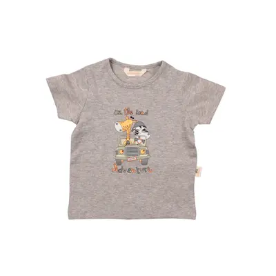 Mini Damla T-Shirt Safari Gri Melanj