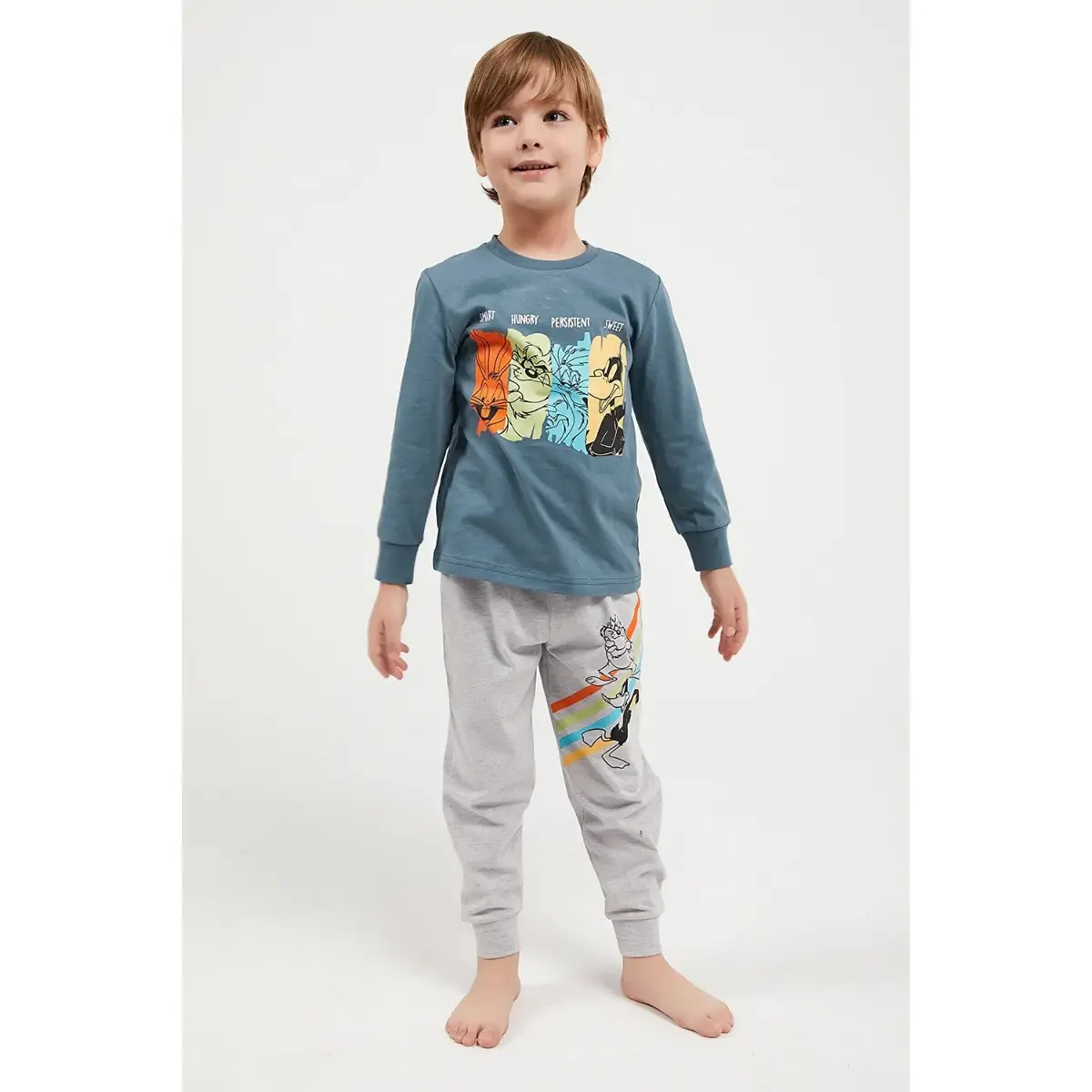 RolyPoly Looney Tunes Pijama Takımı Asfalt
